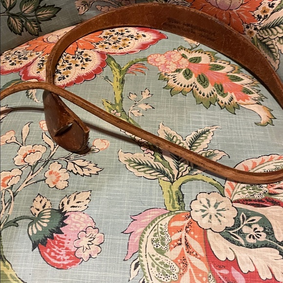 Vintage Brown Leather Belt by Roger Rilleau, 47” - Picture 3 of 6